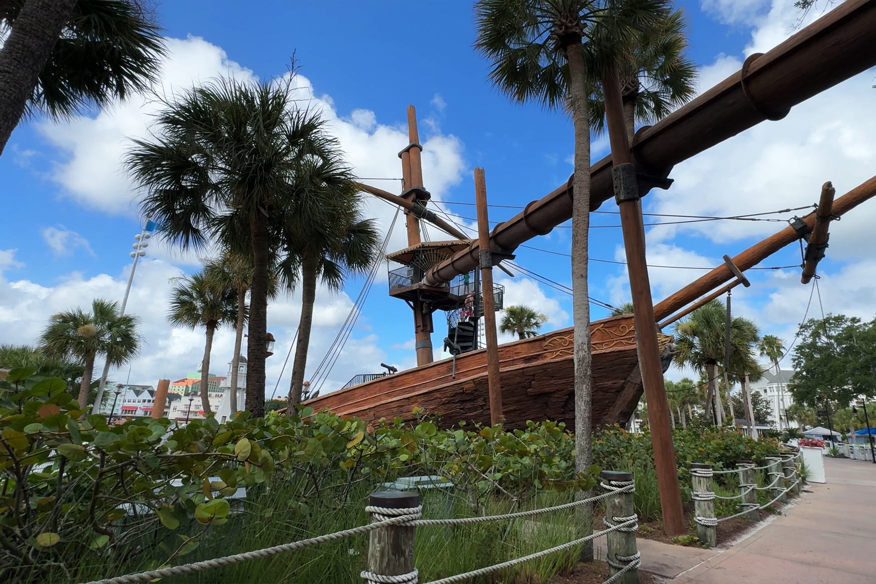 Disney’s Beach Club Villas Stormalong Bay Pirate Ship Waterslide