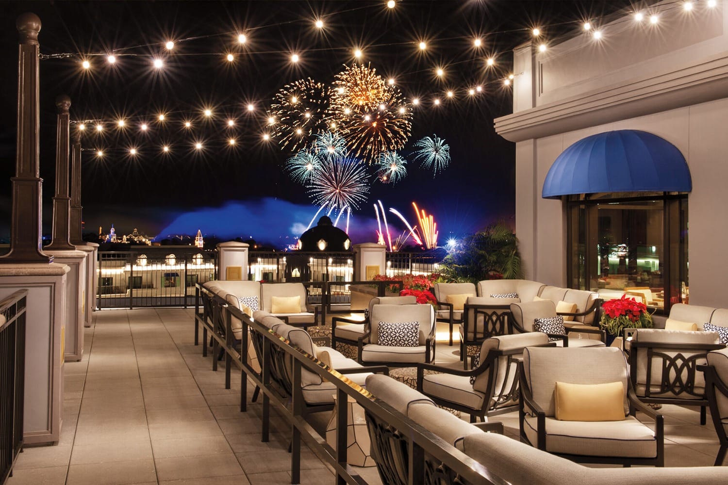 Disney's Riviera Resort Fireworks View Topolino's Terrace