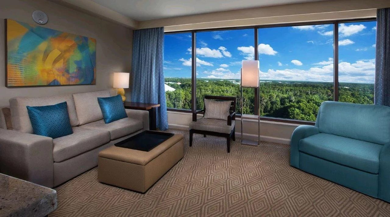 Bay Lake Tower Living Room