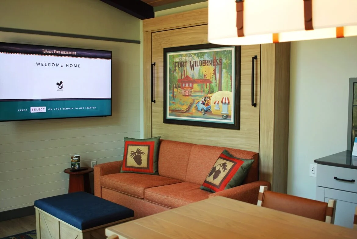 The Cabins at Disney’s Fort Wilderness Resort Living Room